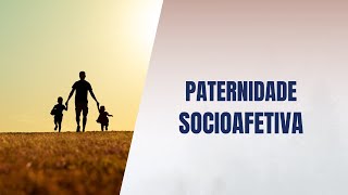 Paternidade socioafetiva [upl. by Reisman]