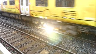 Merseyrail 507 009 making arcs at Birkdale station [upl. by Kaine]