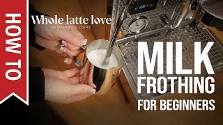 How To Milk Frothing for Beginners 5 Tips [upl. by Nyleahs]